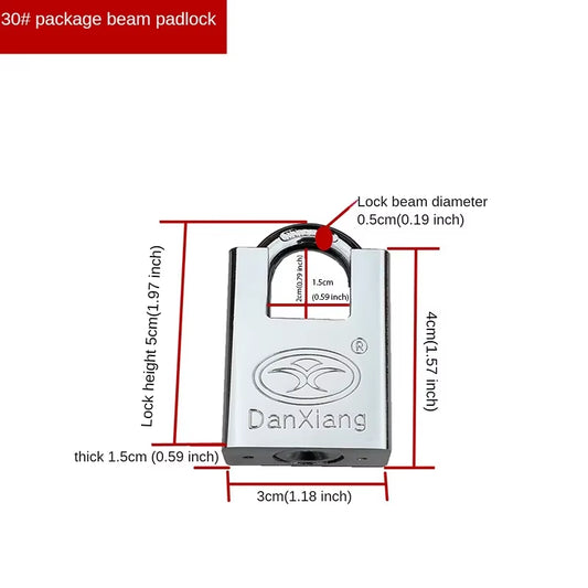 30/40/60MM Stainless Steel Heavy Duty Key Lock Security Padlock Outdoor Gym Safely Door Lock Anti-Theft Tool Waterproof Padlocks