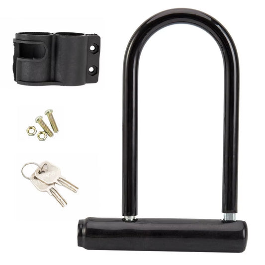 Bicycle U Lock Anti-Theft Heavy Duty Bicycle Locks MTB Road Bike Wheel Lock with Keymotorcycle Scooter Cycling Accessories